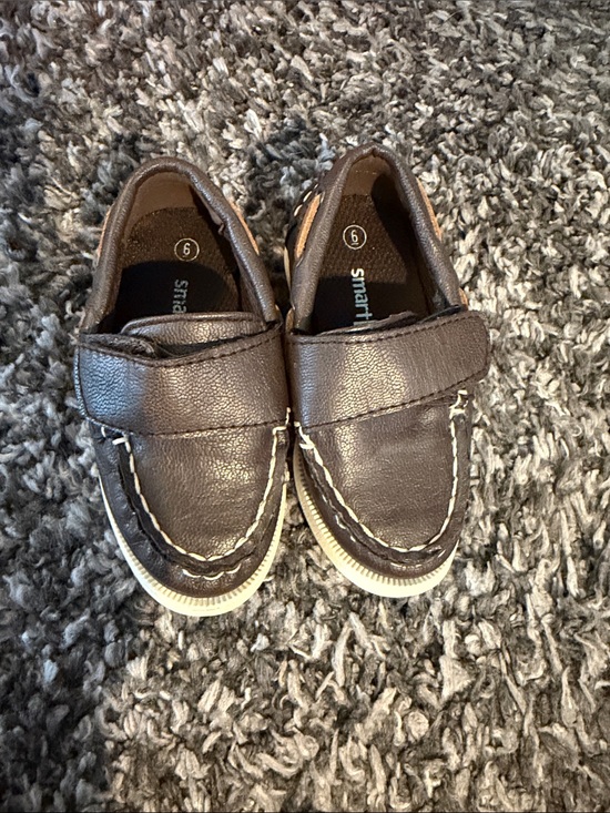 Smart Fit Other - Toddler Smart Fit Brown Slip-On Loafers with Velcro Strap